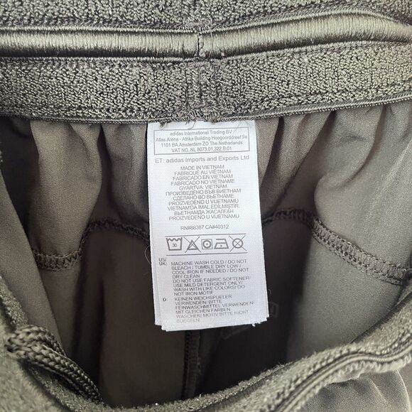 Adidas Gym Shorts ClimaLite Performance Green Athletic With Pockets Mens Medium - Picture 6 of 8